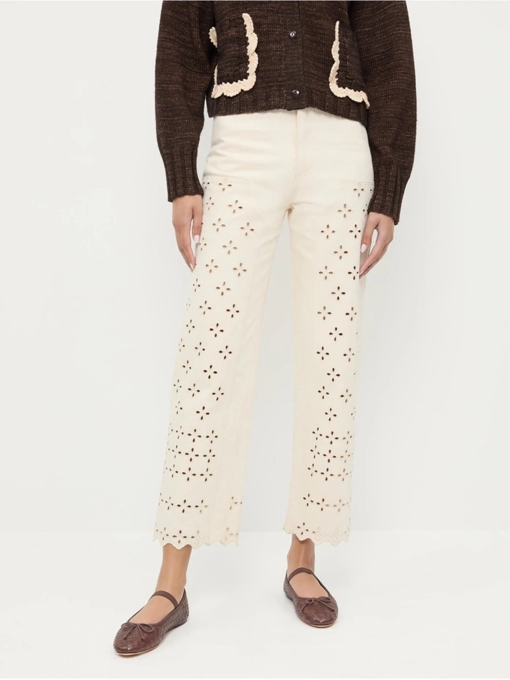 Loeffler Randall // Demi Embroidered Pant